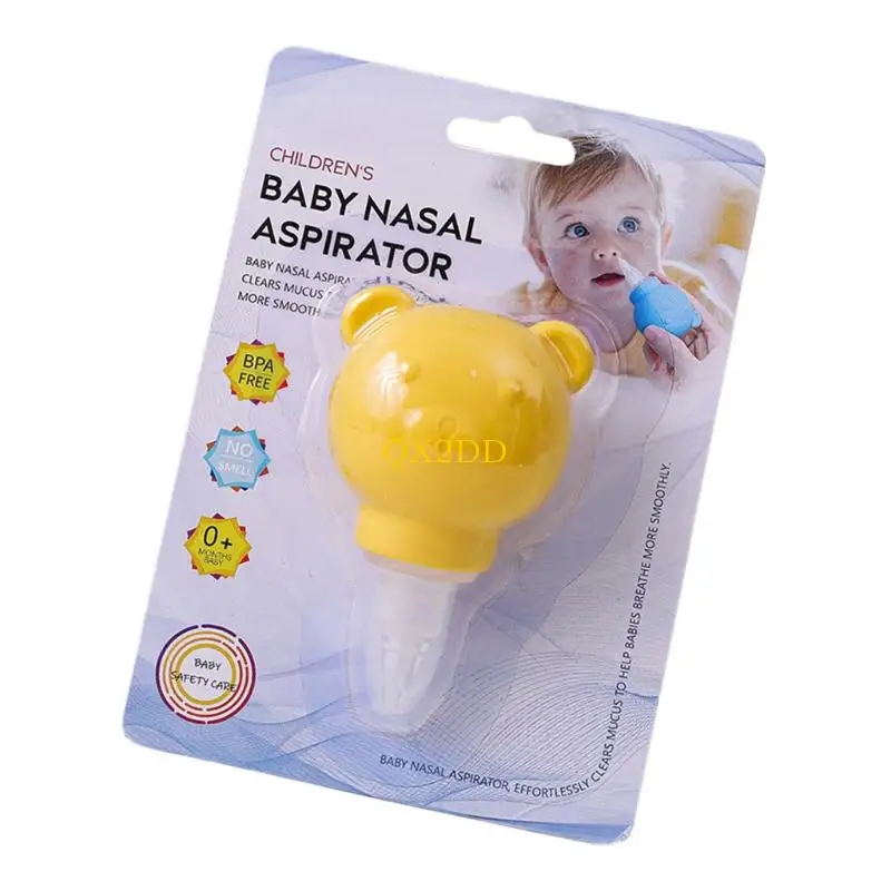 QX2D Hygienic Baby Nose Suction Device Detachable Design Gentle TPE Infant Cares Tool
