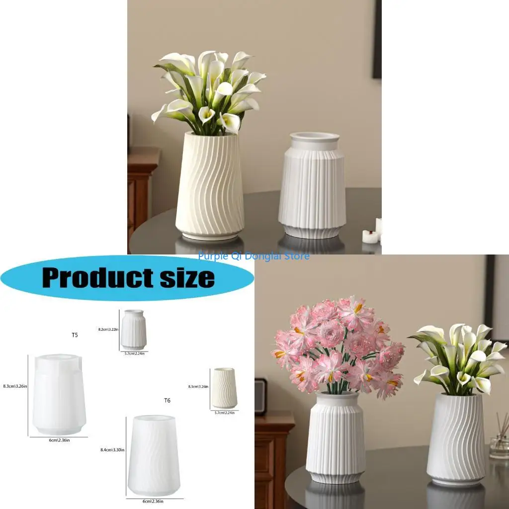 L21E Flower Pots Molds Casting Tool Crafting Supplies Suitable for Resin Art Craft