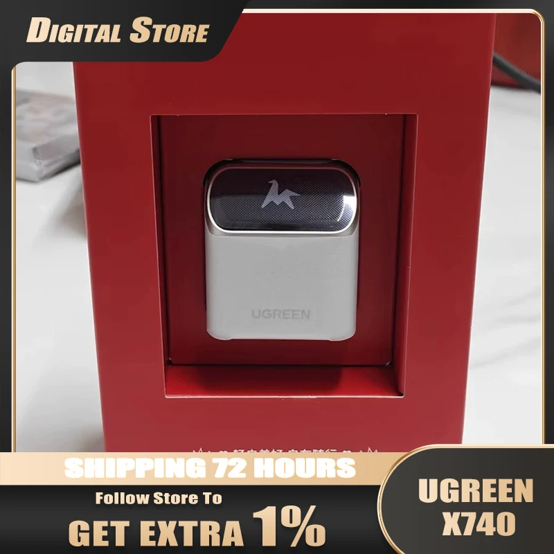UGREEN X740 45W GaN Charger with Smart Screen Display Folding Pin USB-C Adapter for Phone Tablet Laptop