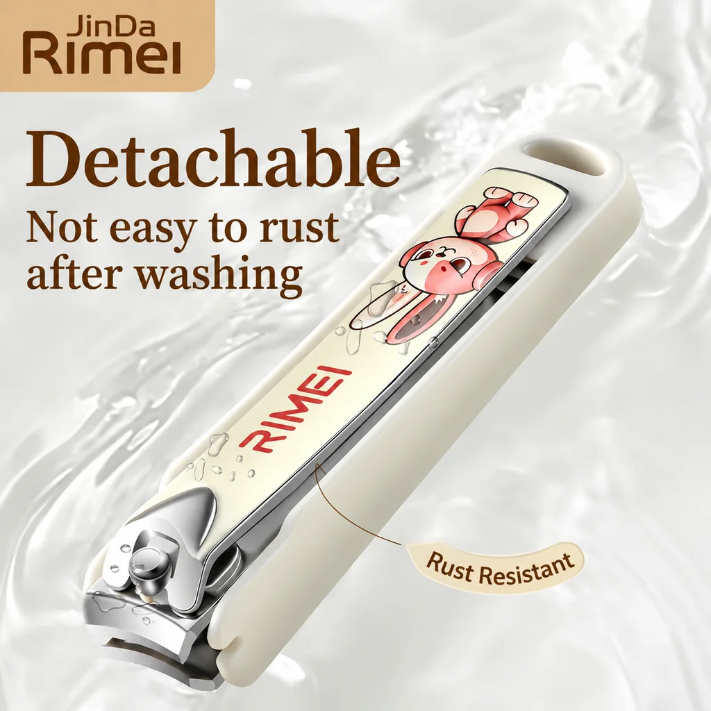 RIMEI Specialized Large-Opening Anti-Splash Sharp Nail Clippers for Thick Nails, Nail Tool Set