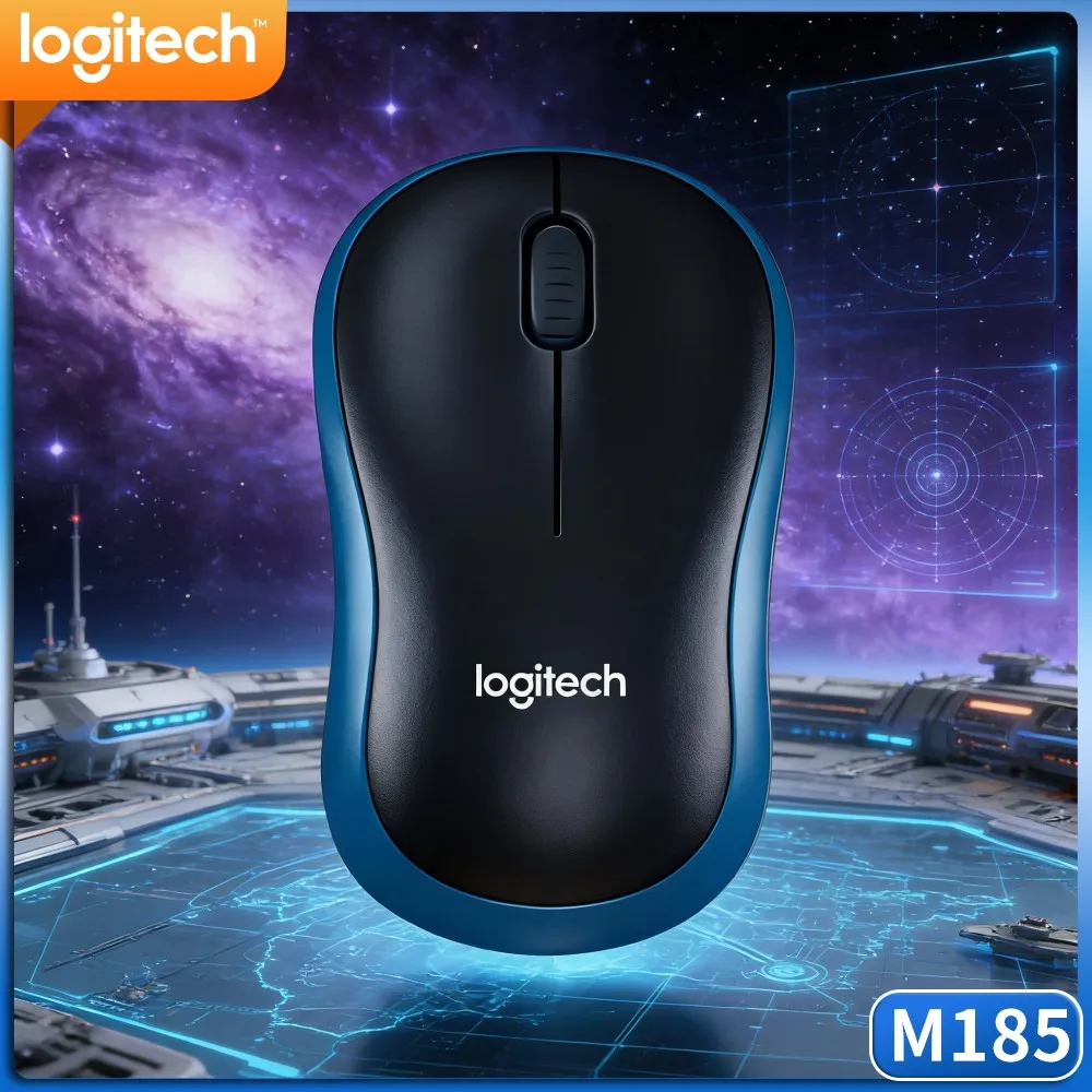 Logitech M185 OnTheGo Wireless Mouse, Slim Compact Build, Stable 2.4G, Perfect For Commuting And Business Travel