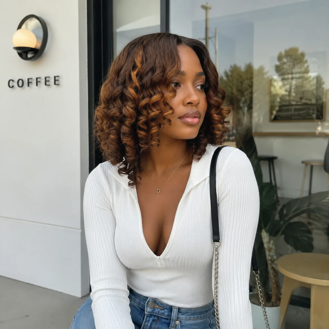 TIMOPOL 13x4 HD Transparent Lace Front Human Hair Wigs for Women, P4/27 066C Curl Wet & Wavy Wig with Pre Plucked Natural Hairline, Fits All Skin Tones, Ideal for Daily Wear & Parties