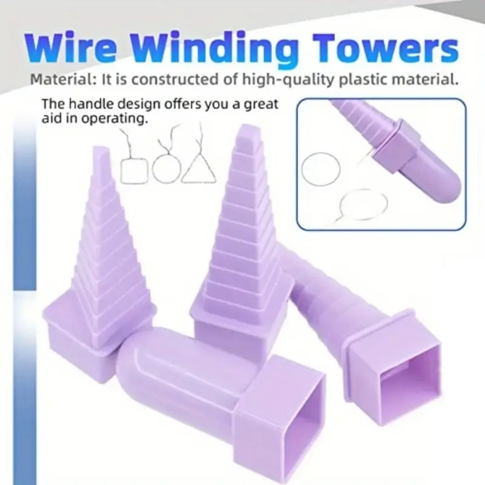 ConeShaped Quilling Winding Tower Set BorderBuddy Bobbin Mould DIY PaperRolling Shaping Tool For Handmade Art Jewelry Craft