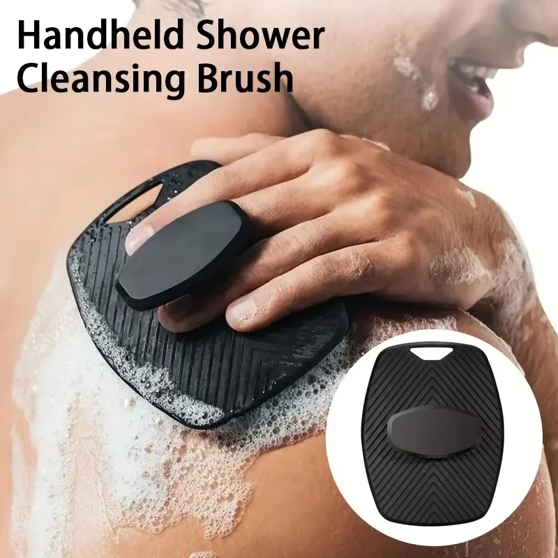 Soft Silicone Body Scrubber Handheld Shower Cleansing Brush Gentle Exfoliating Massage Kinds Skin Brush Portable Hair Baby Scrub