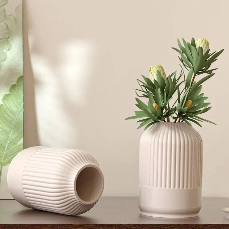 Handmade Vertical Stripe Vase Ornament Mold For Resin And Cement Projects