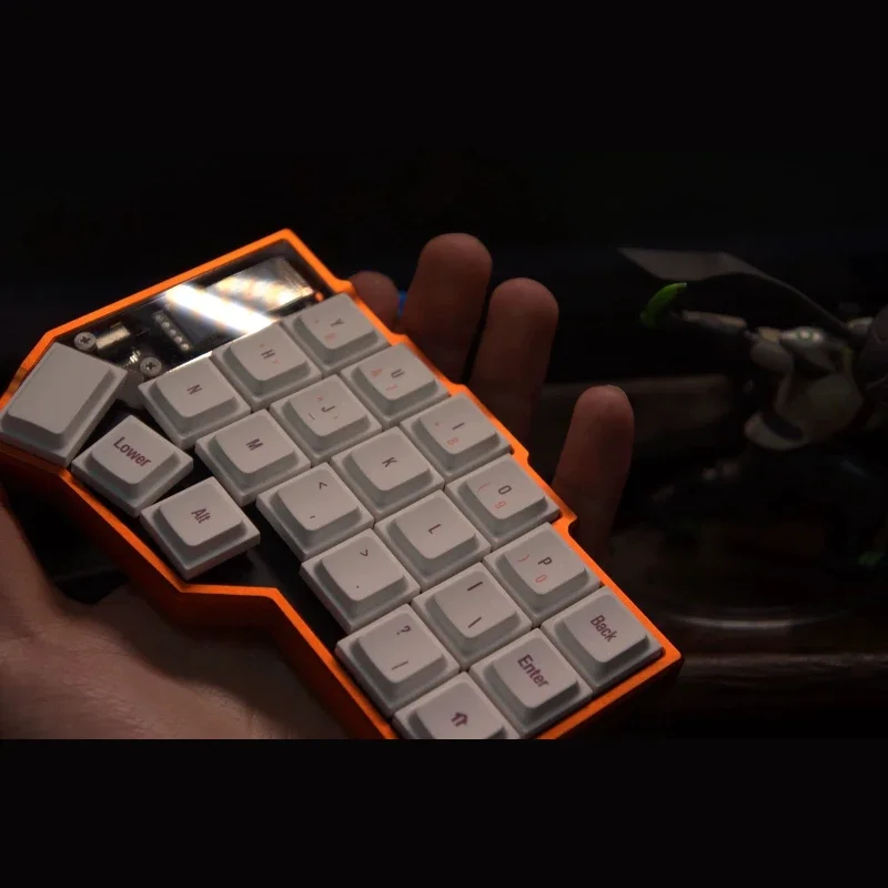 Wireless Corne 3x6 Split Keyboard Custom CNC Aluminum Shell Low Profile Case-in-Case Mount Niceview Screen Split Keyboard ZMK
