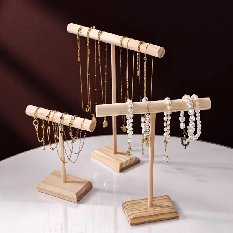 Bracelet Display Stand T-Shaped Jewelry Rack Necklace Stand Bracelet Storage Rack Jewelry Organizer Display Cabinet