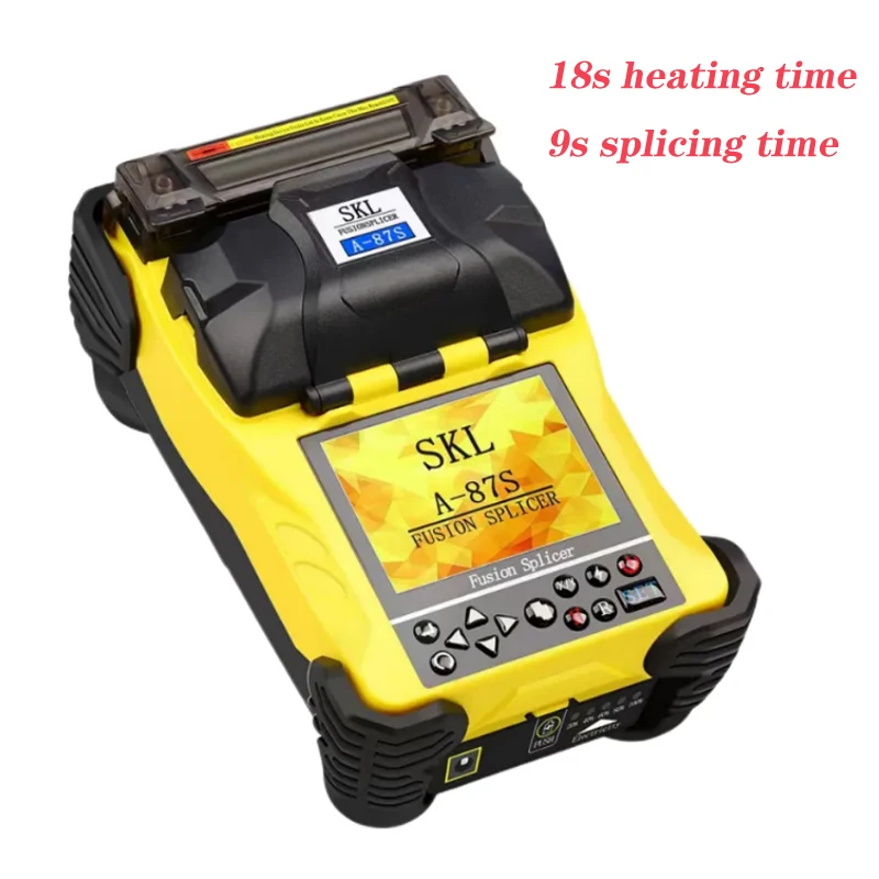 A-87S Fully Automatic Mini Optic Fiber Fusion Splicer Splicing Machine Fiber Optic Tool Set Welding Machine 9S Welding SKL A-87S
