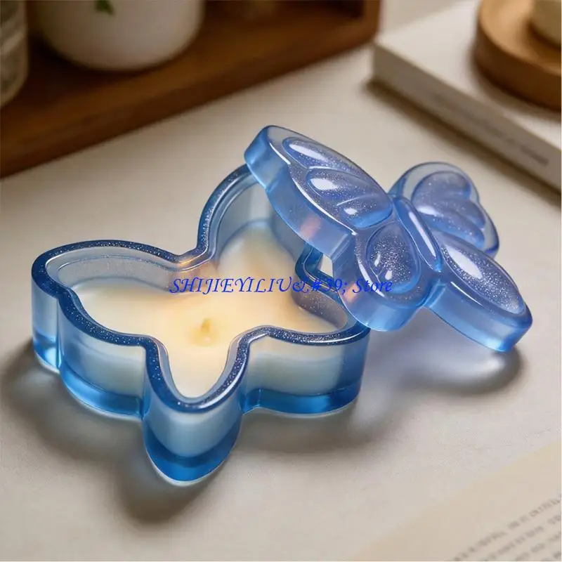 E21F Mirror Finish Silicone Mold For Crafting Unique Resin Bowknot Shaped Cases
