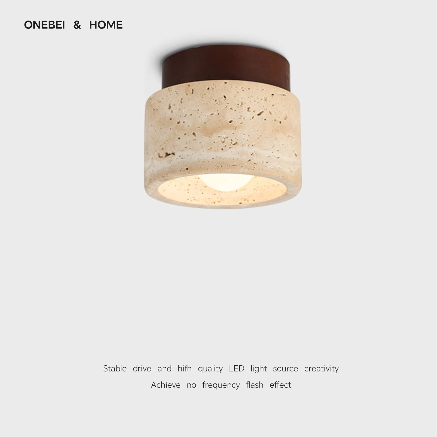 ONEBEI Nordic Modern LED Yellow Cave Stone Ceiling Light Corridor Light Living Room Bedroom Dining Room Decoration Pendant Light