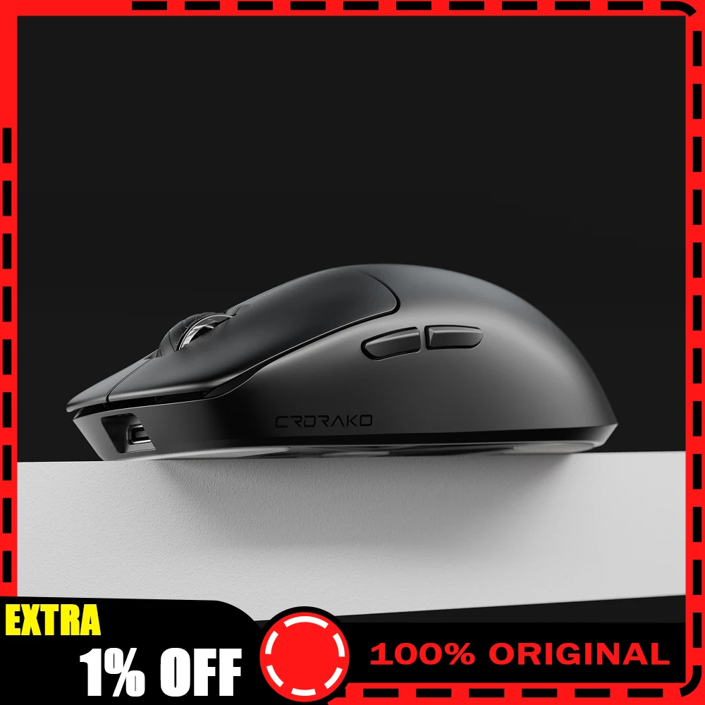 CRDRAKO KO-ONE 8K Wireless Gaming Mouse 35g Ultra Lightweight HUANO Custom Switches 54H20 Flagship Chip For FPS Valorant Gamers