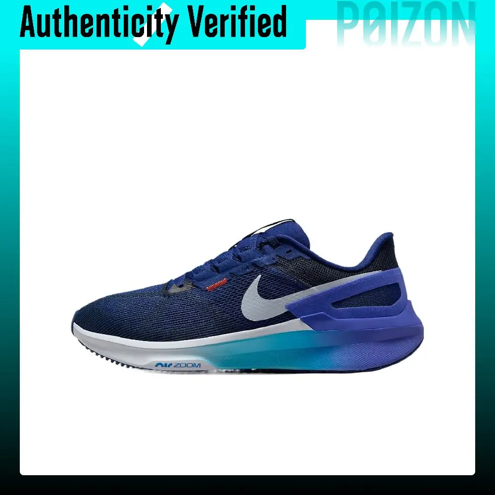 Nike Zoom Structure 25 Mesh Low top Running Shoes Men's Dark Blue DJ7883-017