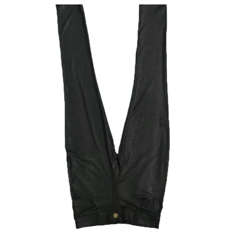 Summer Casual Pants Slim-Fit Trousers High Elastic Soft Ultra-Thin Printed Snake Pattern Male Convex Crotch Skinny Jeans Style