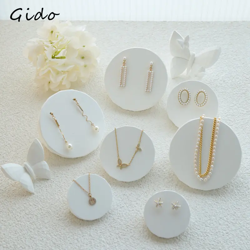 Jewelry Display Rack White Plaster Earrings Rack Necklace Rack Jewelry Display Shooting Props and Ornaments