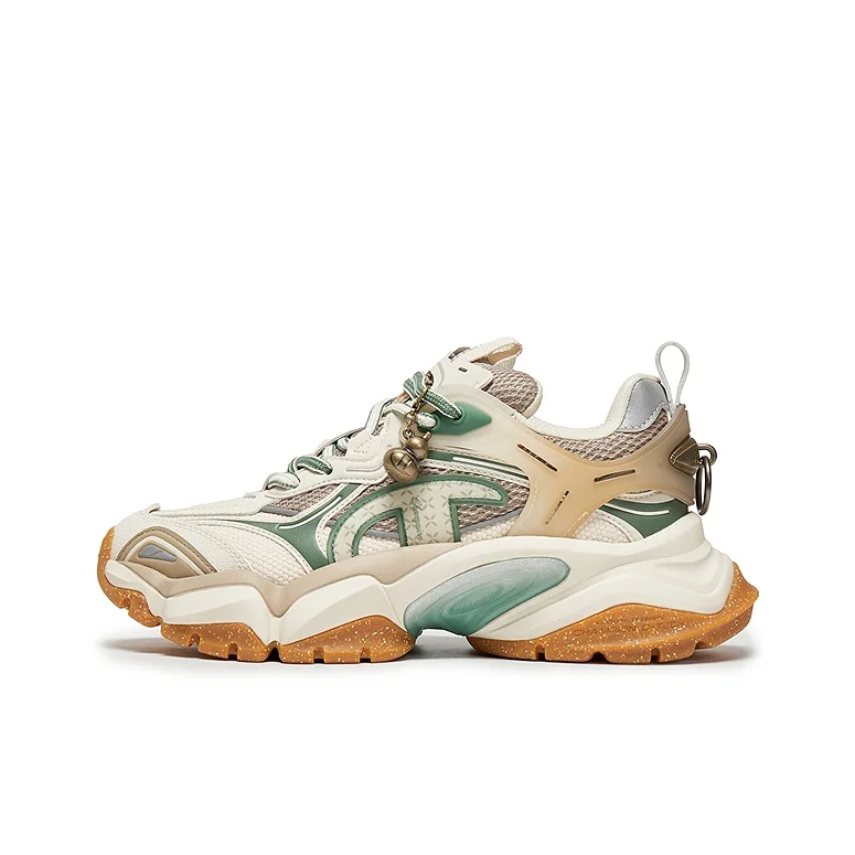 Champion Blessing Wealth Shark Shoes Power Armor Balance Low top Casual Shoes Women's Linen/Wild Duck Green U5CFCCW01N2