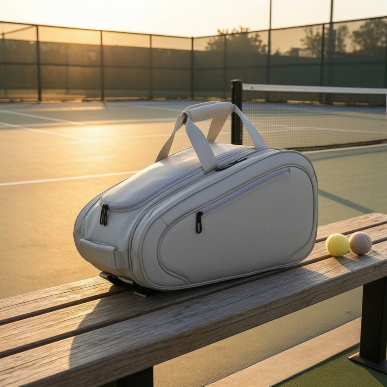 Pickleball Bag Dry-Wet Separation Badminton Bag Backpack with Shoe Compartment Multipurpose Water-Resistant for Athletes, Court