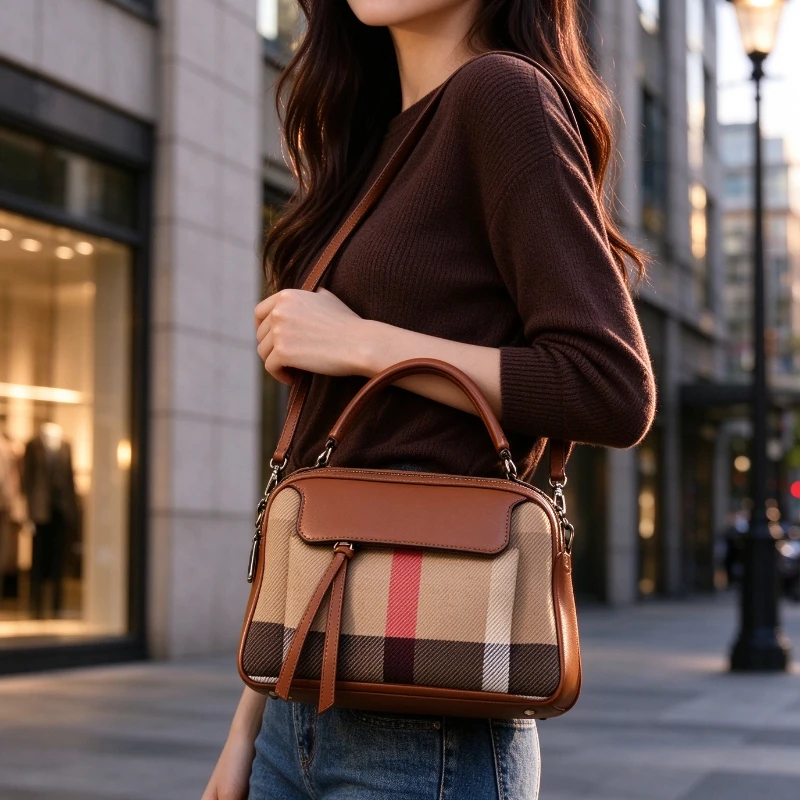 Classic Elegant Ladies Handbag Luxury Designer Women's Leather Crossbody Shoulder Purse Fashionable Durable Office Tote