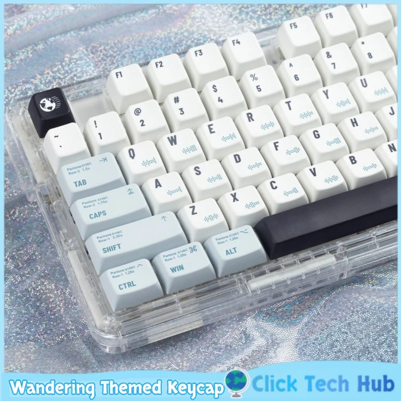 Original PBT Dye Sublimated Keycaps Wandering Theme MDA Height For Niz VGN 68 75 84 87 98 104 Mechanical Keyboards