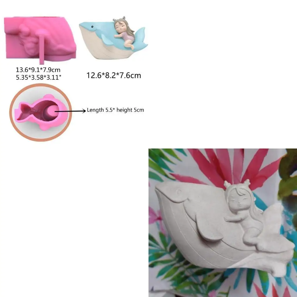 195C Pot Resin Box Molds Flower Pot Silicone Resin Mold Pen Holder Mold