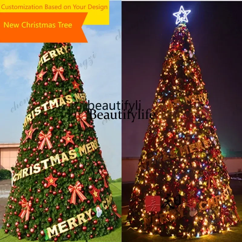 A29  Modern large Christmas tree frame 4 meters 5 meters 6 meters 7 meters, Christmas decorative tree