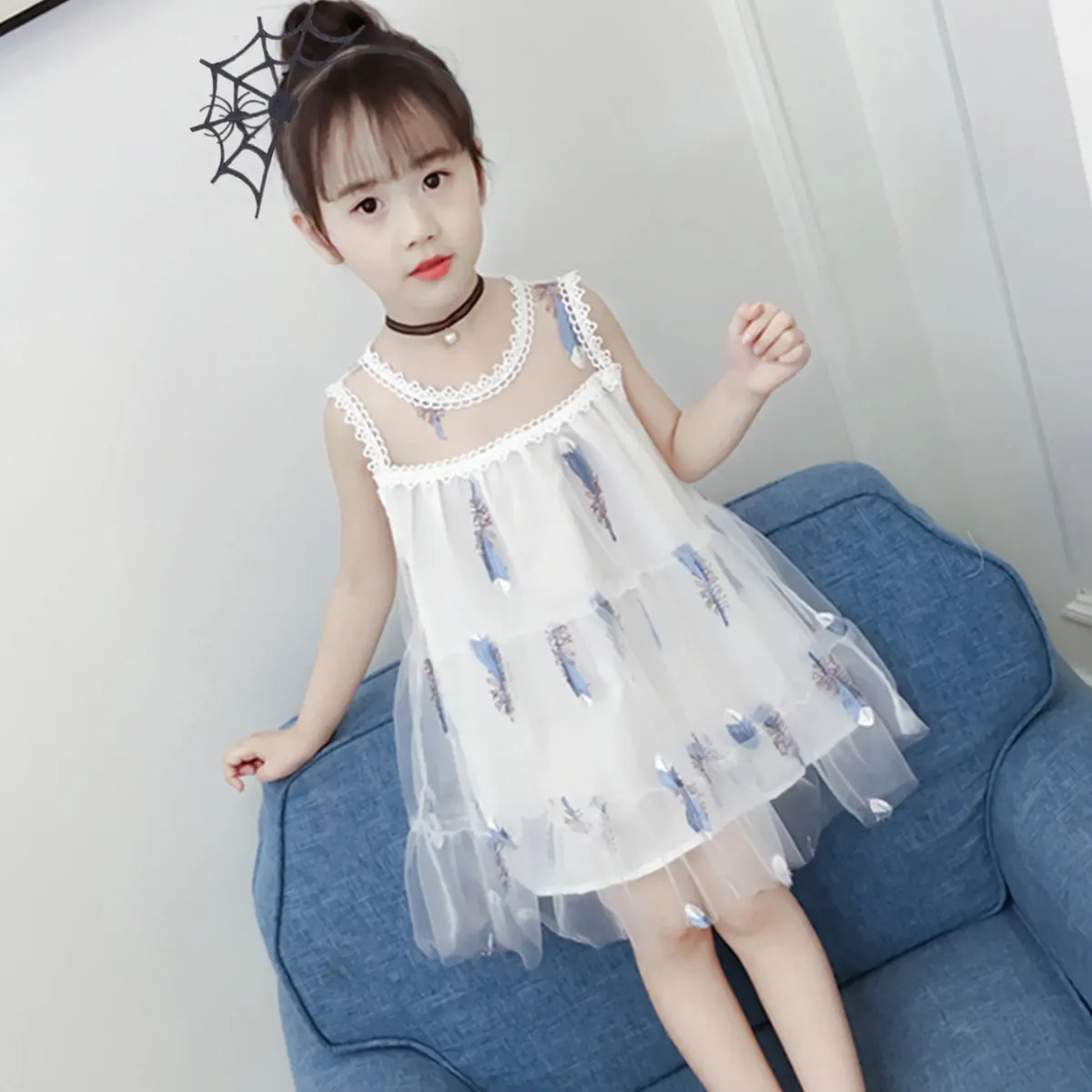 2Pcs Spider Web Hairband Chic Fancy Comfortable Party Hair Hoop Funny Selfie Prop Spider Web Hairband Funny Hair Hoop