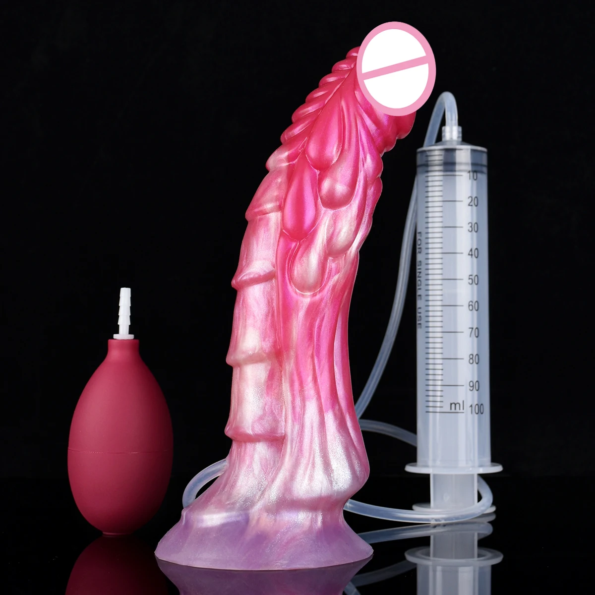 NNSX Realistic Dragon Ejaculation Penis Anal Plug Squirting Dildo with Strong Sucker Vagina Stimulator Anal Sex Toys for Woman