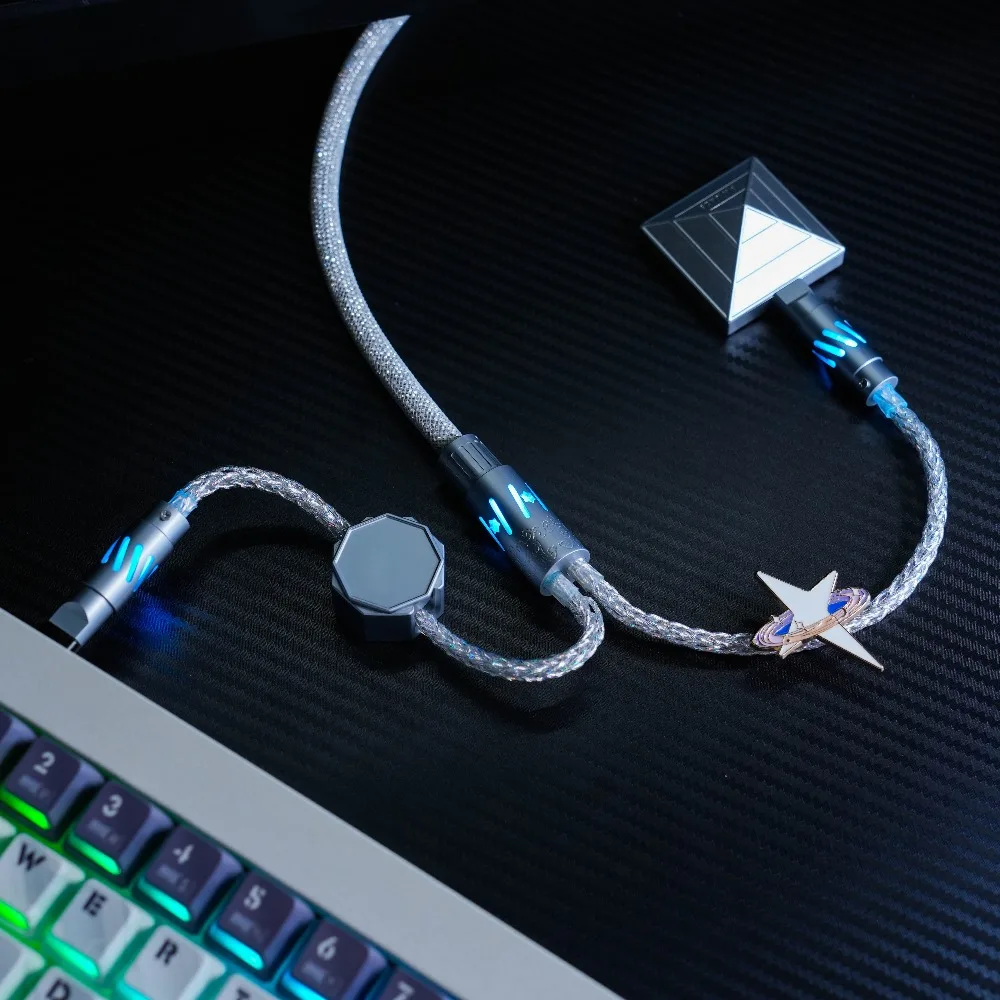 Ne-drag-two Aviation Plug Cable Pro Version Full 8K 1.7m Magnetic Axis Mechanical Keyboard Cable Esports Gaming Table Setup