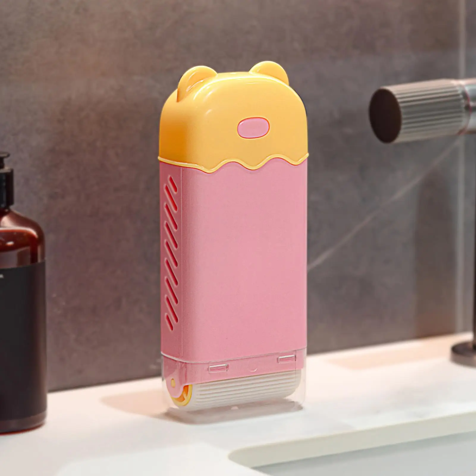 1 Creative Rolling Soap Box with Brush, Dual-use for Laundry and Handwashing, Draining and Anti-Foam Soap Box