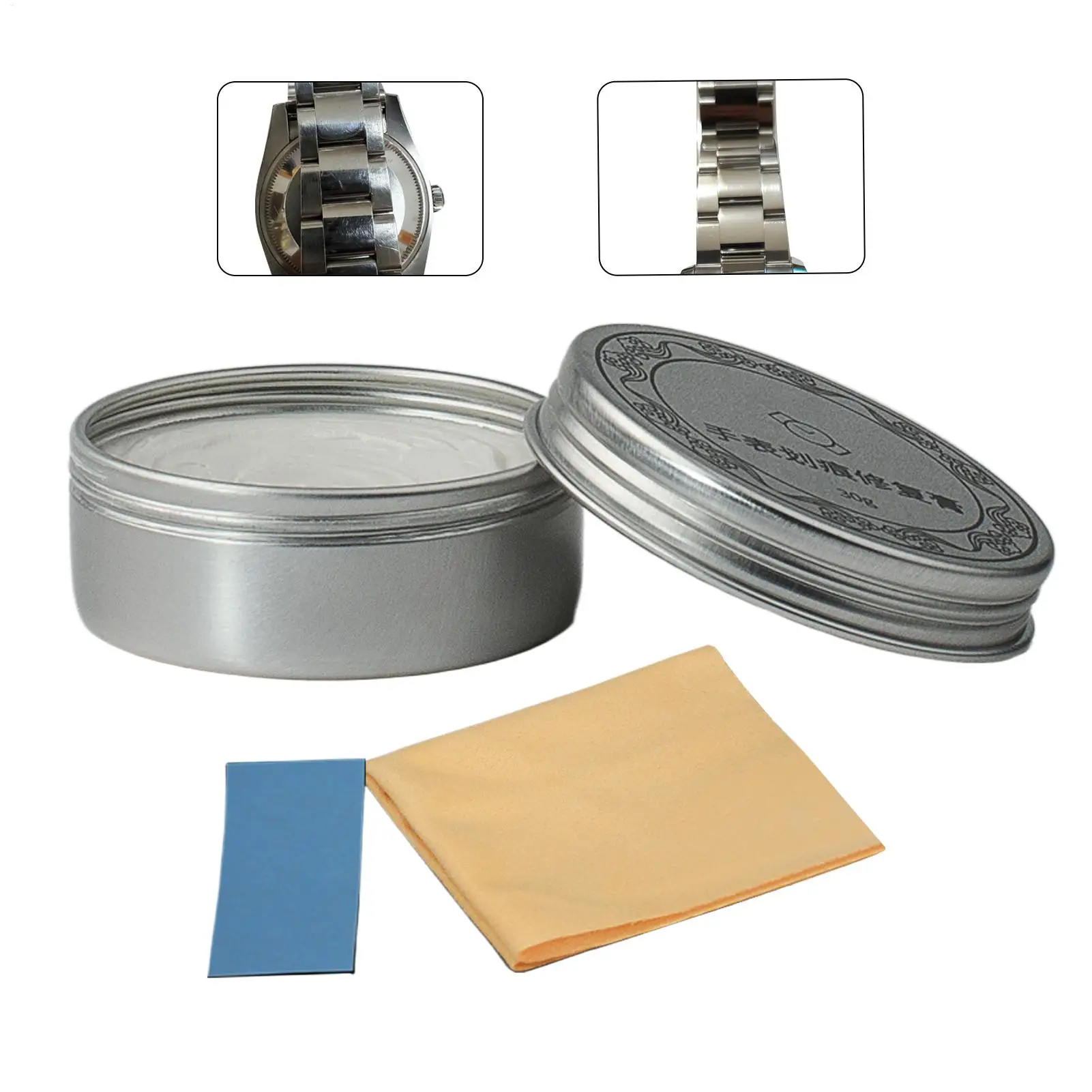 Scratch Remover Metal Watch Jewelry Polishing Cream Polishing Metal Tools Suitable for Watch Silver Gold Jewelry Necklaces