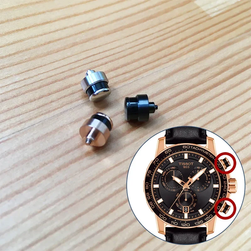 Steel Pusher for Tissot T-Sport T125.617 Quartz Watch Button