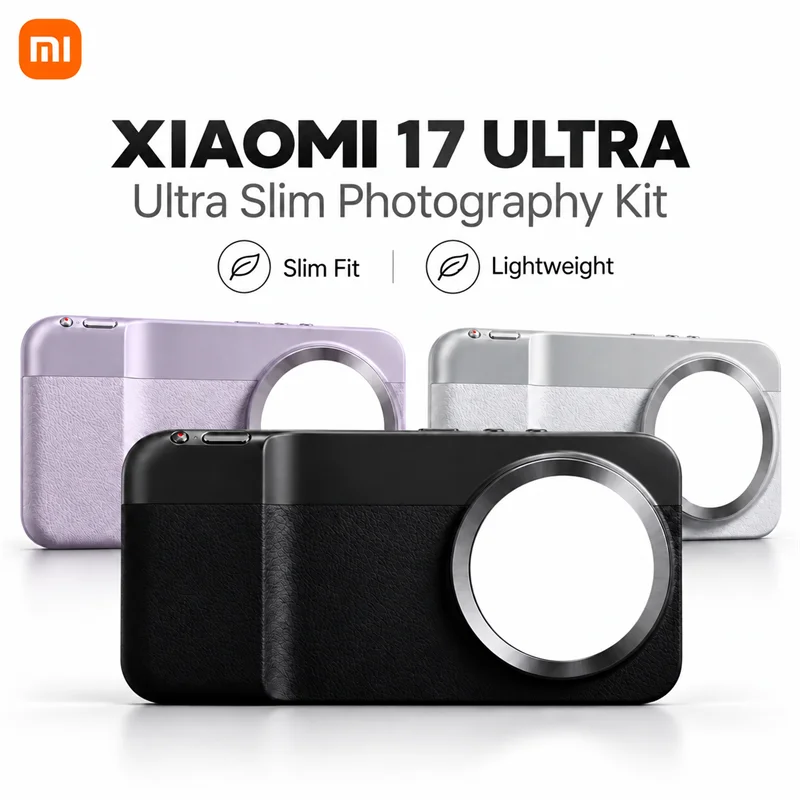Original Xiaomi 17 Ultra Camera Grip Case Ultra Slim Photography Kit Lightweight Phone Cover for Mobile Photography Vlog Travel