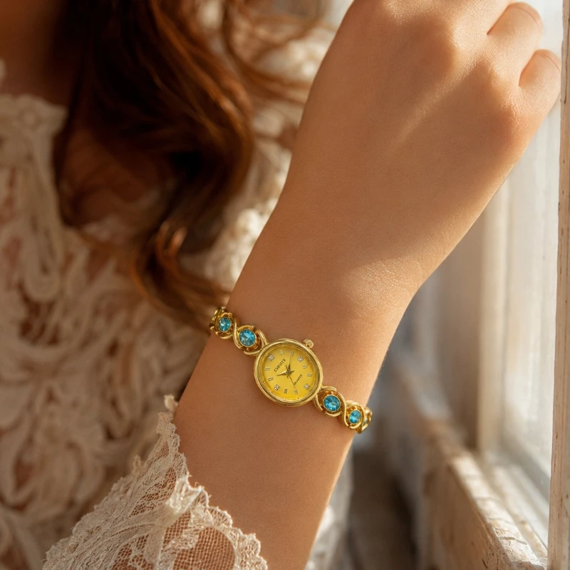 Top Brand Women Bracelet Watch Fashion Oval Dial Quartz Wristwatches for Women Luxury Gift Ladies Watch Clock Reloj Para Mujer