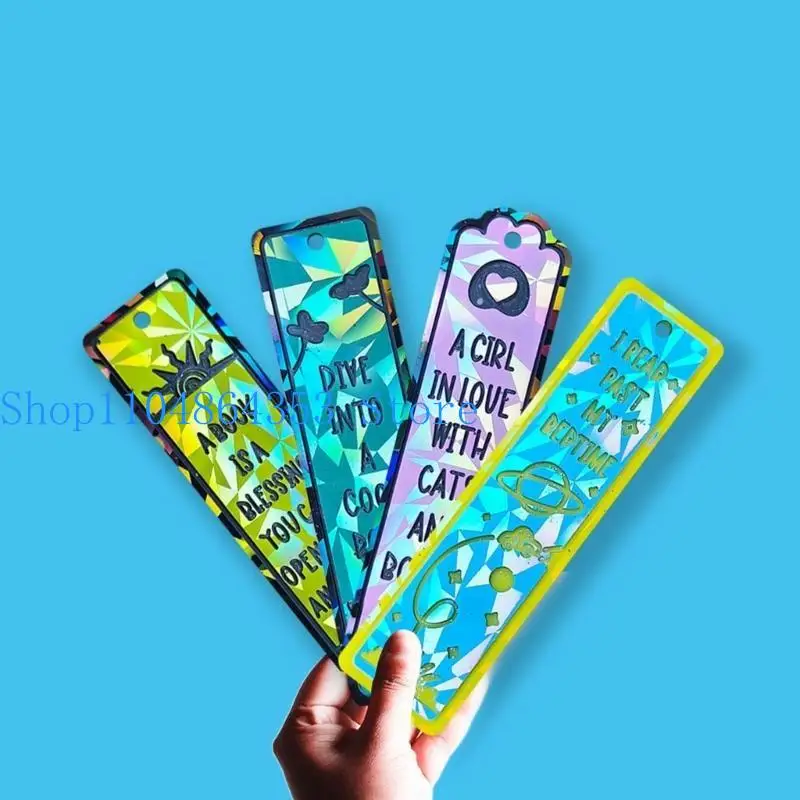 652F Silicone Bookmarks Mold Making Epoxy Resin Jewelry DIY Craft Mold