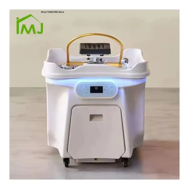 Portable Mobile Shampoo Basin for Hair Washing with Water Head for Storing Hairdressing Table. The last one