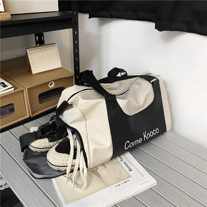 Fitness bag, dry wet separation, large capacity swimming storage bag, training sports bag,  short distance travel bag