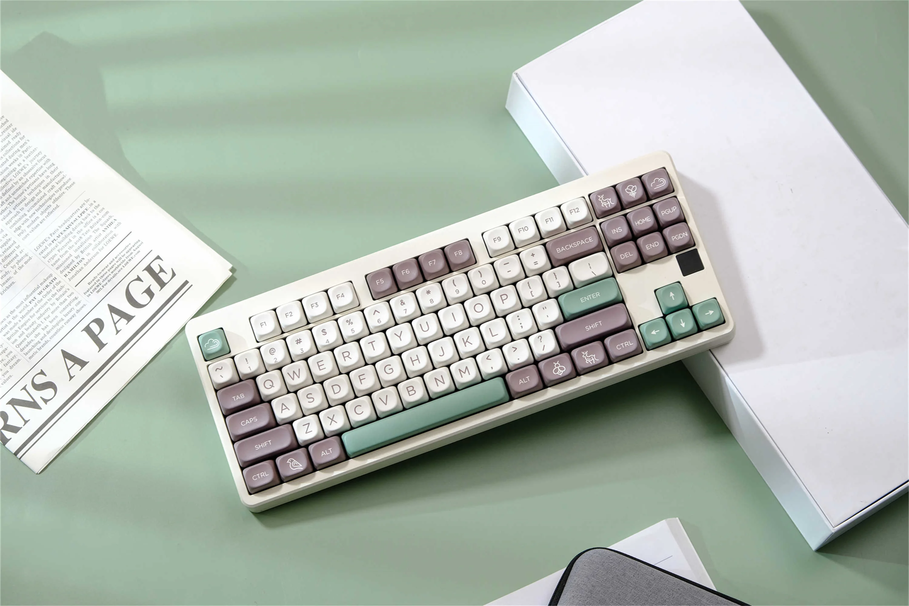 Big Bear Keycaps 126 Keys PBT Material MOA Profile DYE-SUB Personalized For CHERRY MX Switch Wooting Alice Mechanical Keyboard