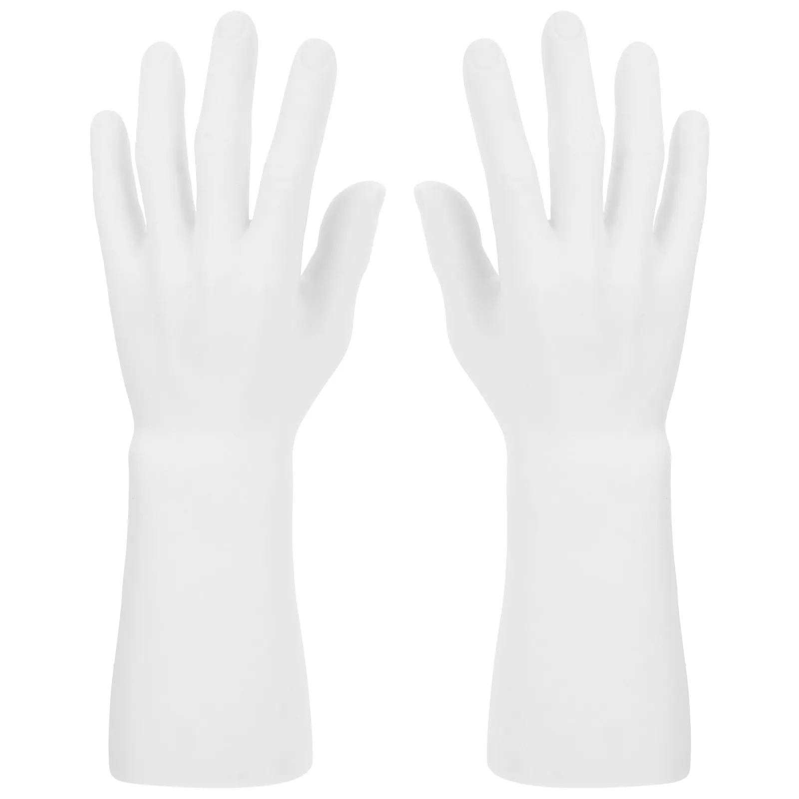 2Pcs Transparent Hand Form Ring Holder 3D Jewelry Display Stand for Rings Bracelets Watches Lightweight Portable Desktop Store