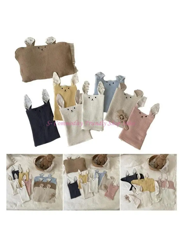 Saliva Towel 6 Layers Double Sided Burp Cloths Burp Rags Milk Spit Up Rags for Girl Boy Washcloths Bibs Burping Cloths