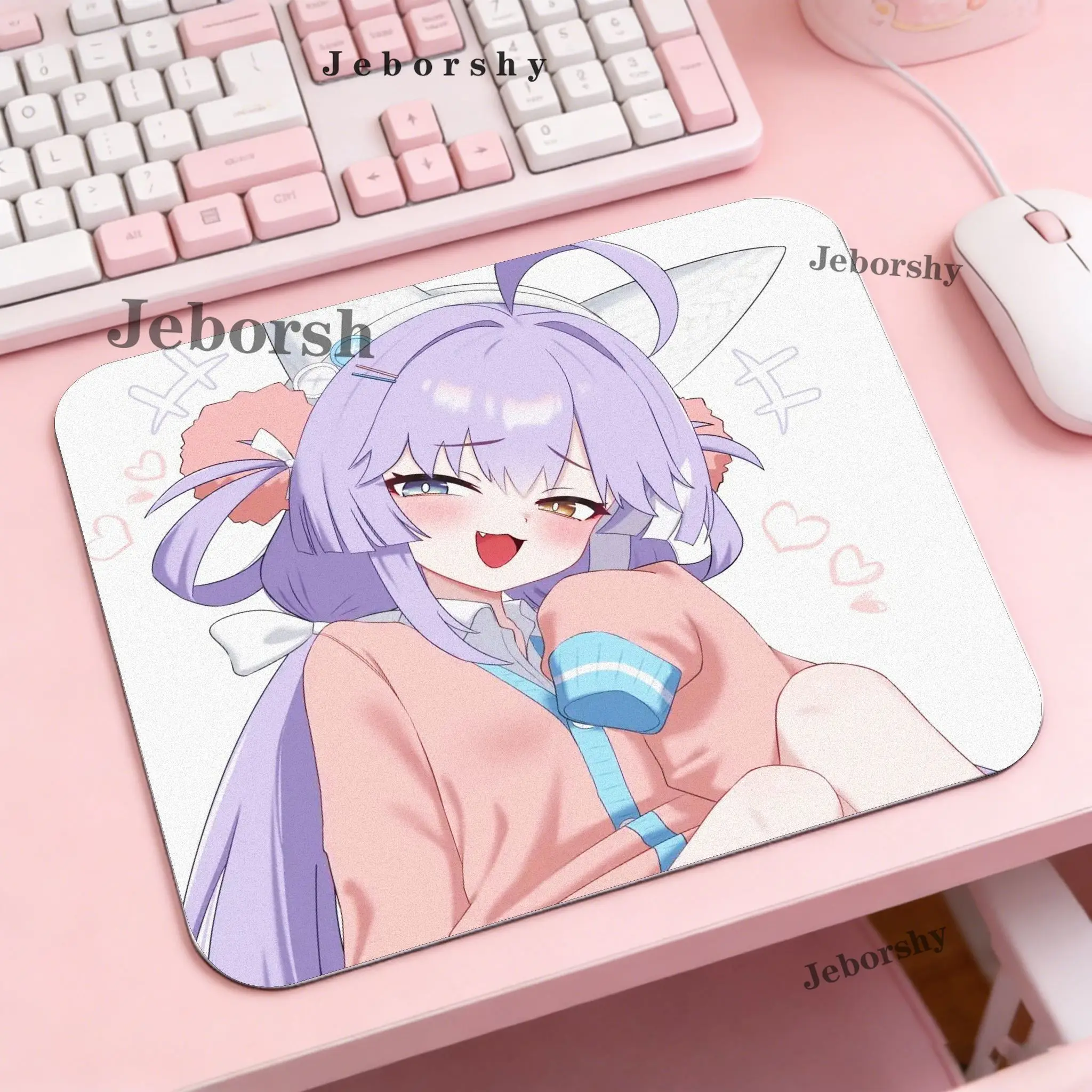 Gaming Mousepad Cute Girl T-Tenko S-Shibuki Anime E-Sports Keyboard Mat Non-Slip Rubber Desk Mat Hd Printing Student Writing Pad