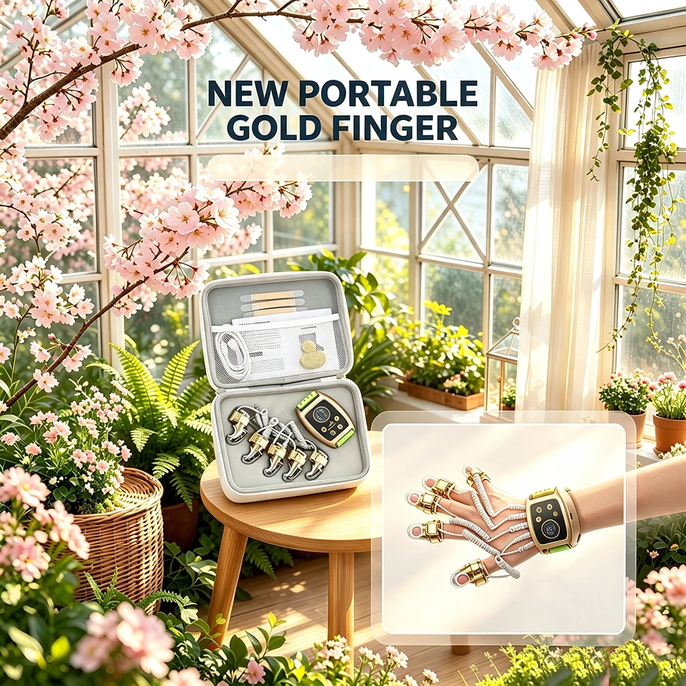 Microcurrent Golden Finger  Gravitational Diamond Finger Face Lifting Body Massager EMS Beauty Machine