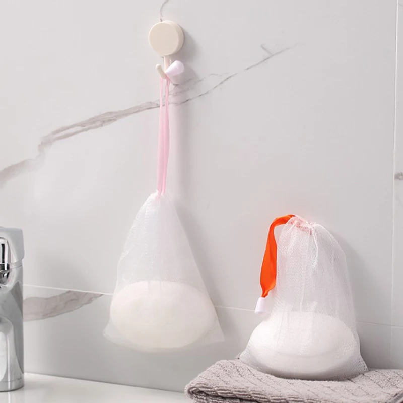 1PC Foaming Net Soap Mesh Bag Mesh Net For Foaming Cleaning Bath Soap Net