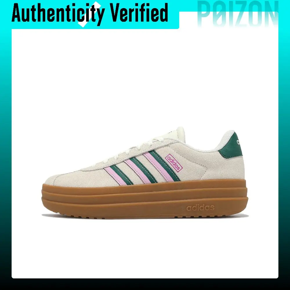 Adidas VL Court Bold Height Increasing Low top German Army Trainers Women's White JI1788