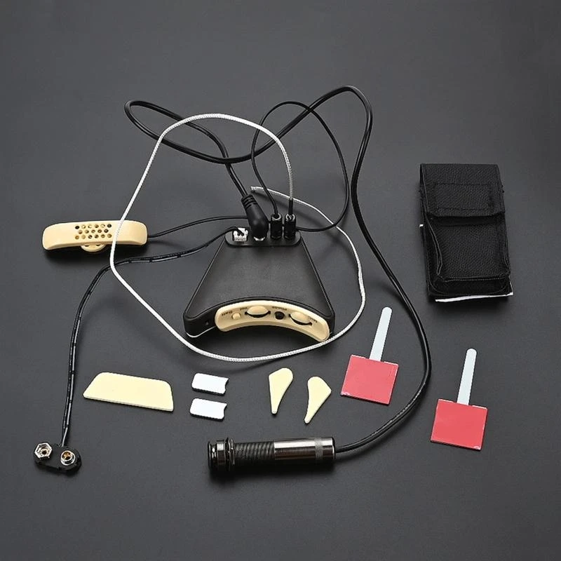 Folk Acoustic Guitar Pickup Microphone Sound Hole Equalizers Piezo Pickup