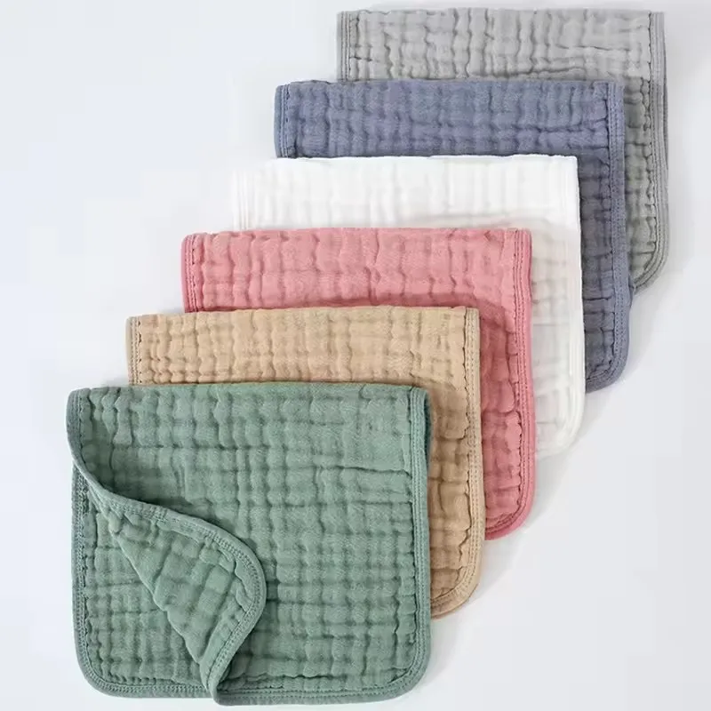 Kid Bib Burp Cloth Newborn Face Towel Baby Cotton Muslin Washcloth Sleeping Blanket Soft Bath Towels Infant Cotton Baby Wipes