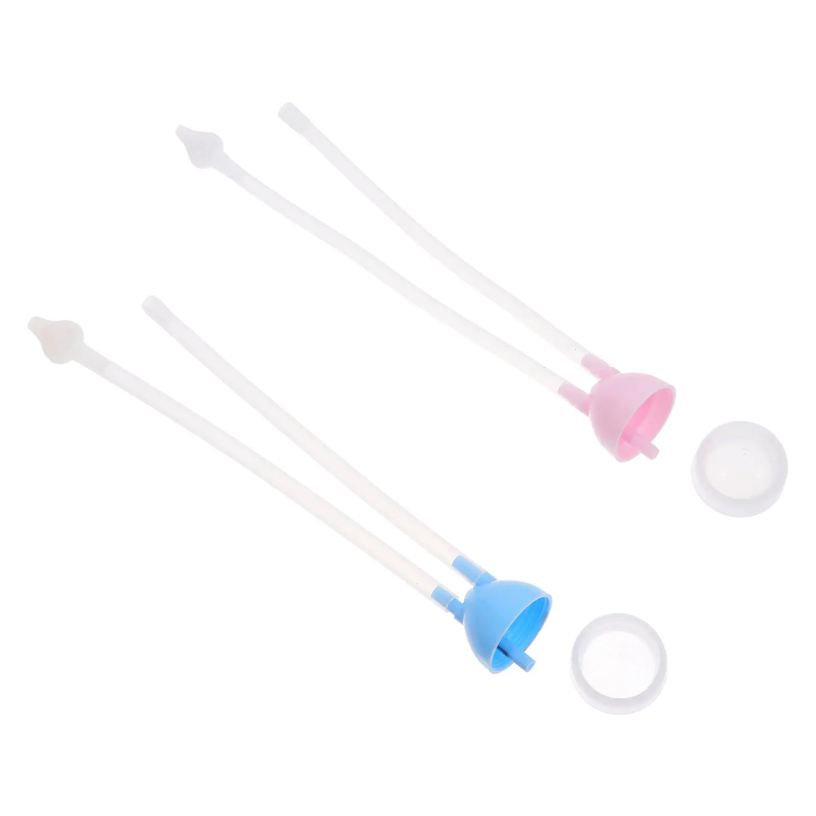 2pcs Reusable Silicone Baby Nose Cleaner for Newborns & Infants  Gentle Nasal Mucus Suction Tool