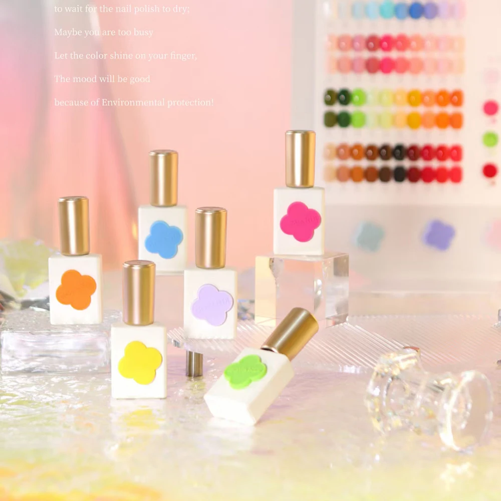 Luxury 50 Colors Gel Polish Kit With Color Card Loverly Bottles Vernish For Nail Art Design Whole Set 15ml Nail Gel Learner Kit