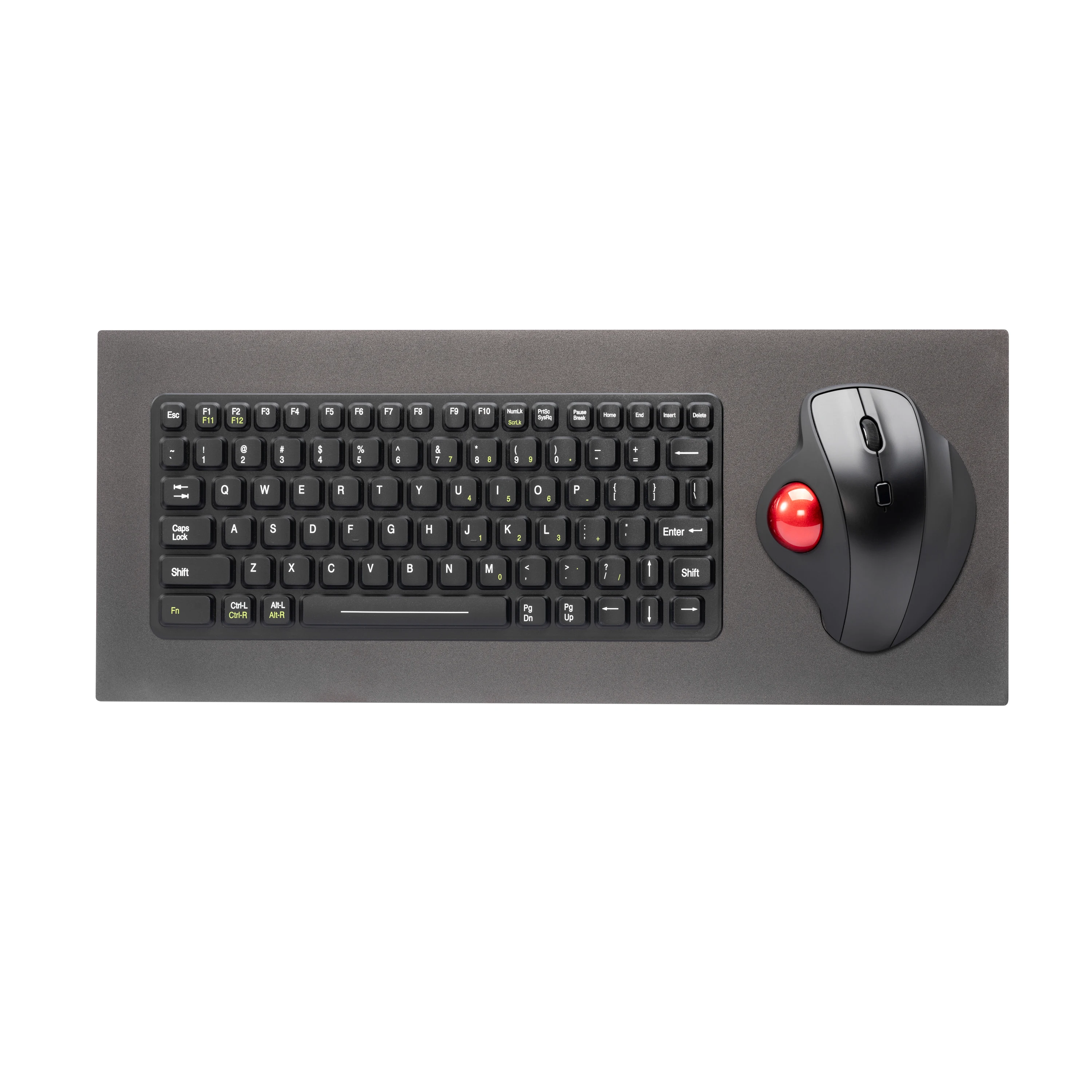 81-Key IP65 Dynamic Sealed and Ruggedized Silicone Rubber Industrial Keyboard Custom Military Marine Keypad