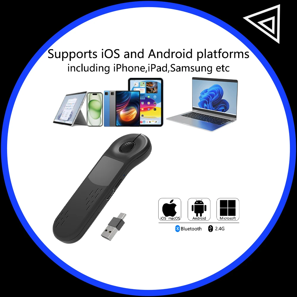 D13pro Ring Mouse Wireless Bluetooth Mouse Remote Control TikTok Short Video PPT Page Turning Controller Mobile Phone Tablet
