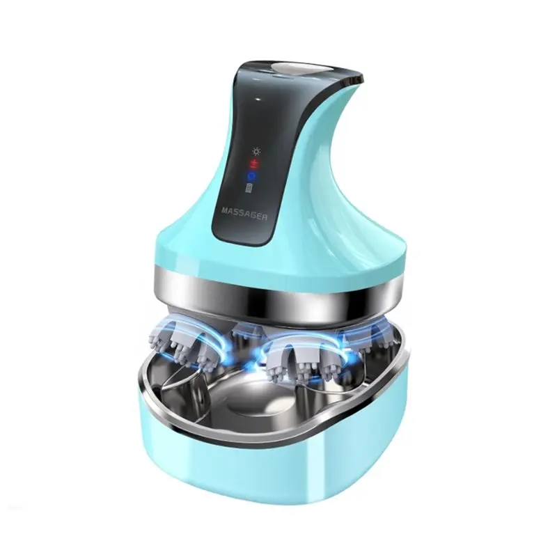 B51CNEW! Scalp Massager Electric Cordless Head Massage With 108 Kneading Nodes For Neck Shoulder Back Muscle Relaxation
