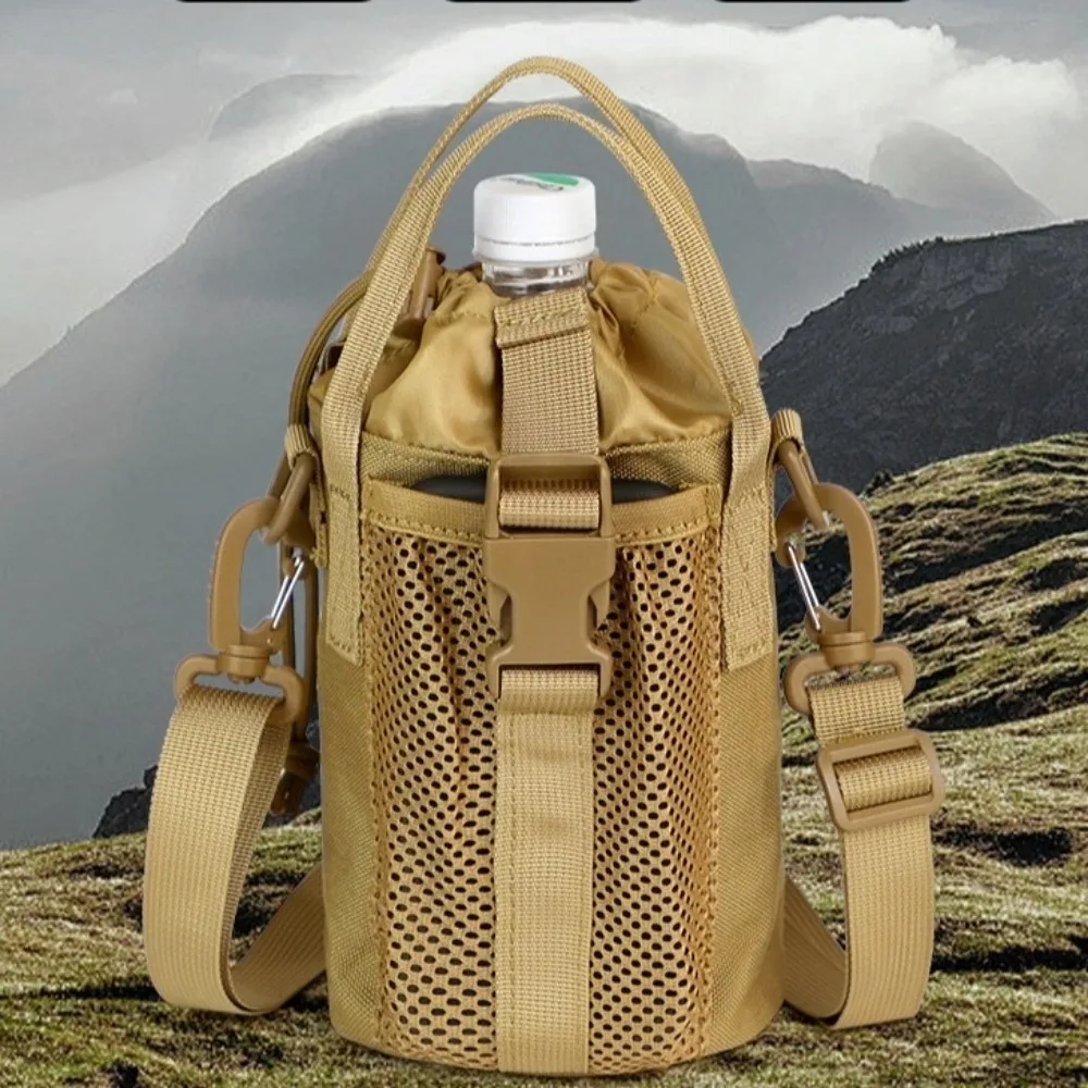 Large Capacity Water Bottle Sling Bag Multi-layer Waterproof Gym Bottle Bag Portable Adjustable Crossbody Sports Bag Travel